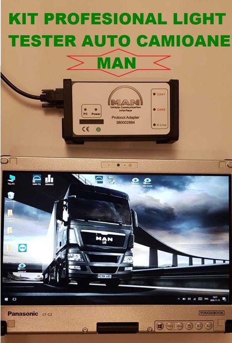 Tester auto profesional camioane MAN Cats2, MCII, Mantis, Manwis