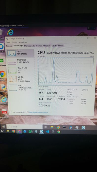 HP EliteDesk G1 Mini PC – 8GB RAM, 500GB, Wi-Fi, Windows 10, stare foarte bună
