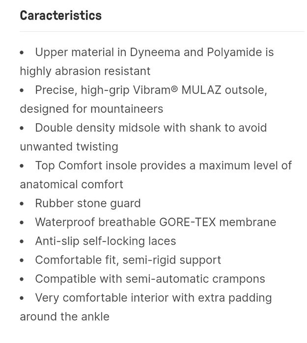 Bocanci Millet ELEVATION Trilogy GTX