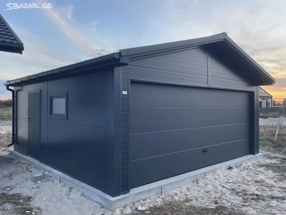 Vand garaj metalic 4 x 7m modern – orice configuratie