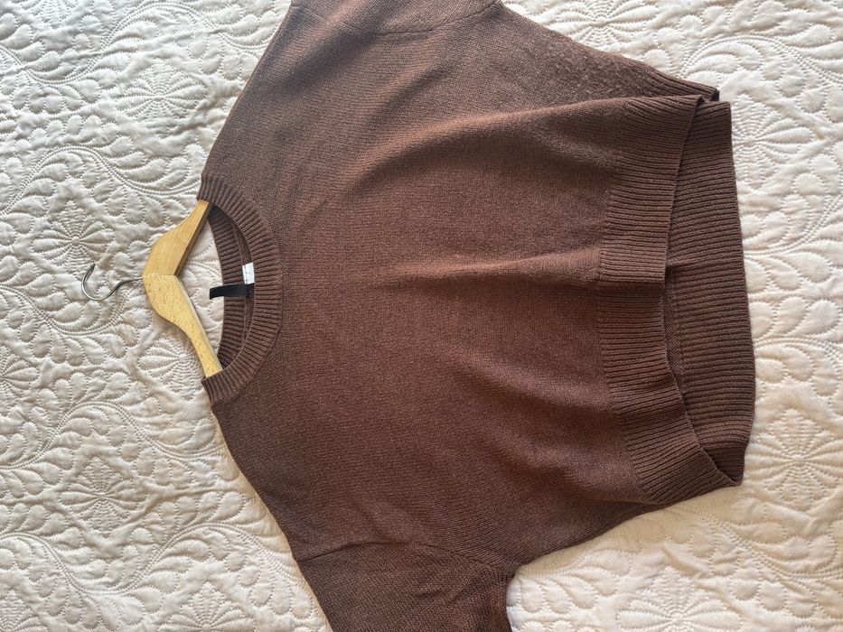 Кафяв пуловер есен/зима