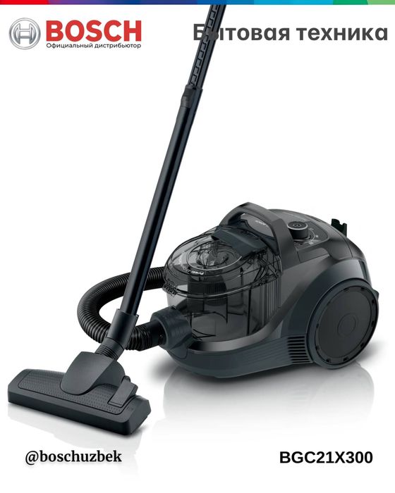 Серия 4 Контейнерный пылесос Черный Bosch BGC21X300