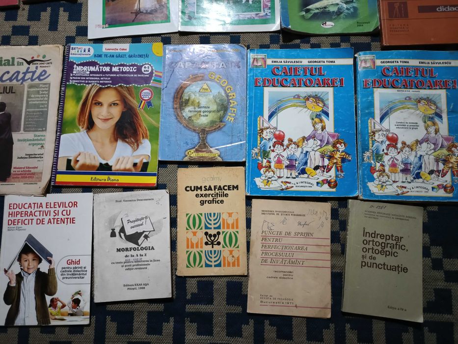 30 Carti tematică didactica/școlară,reviste/vechi'70/scoala Prescolari