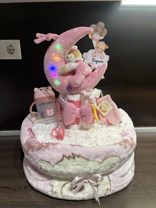 Бебешки торти от памперси