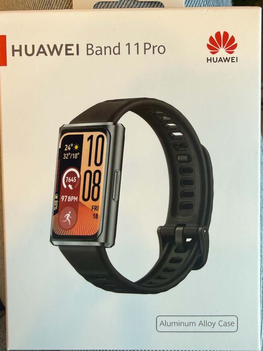 Vând brățară inteligentă HUAWEI Band 11 Pro, culoare neagră.