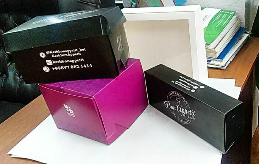 Коробки чизкейк, тандыр лаваш, сендвич