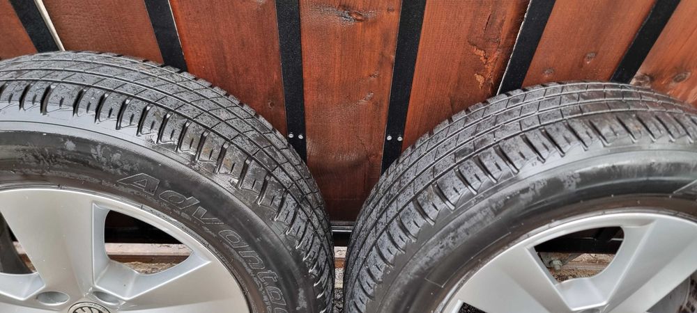 4 броя оригинални алуминиеви джанти за Škoda + летни гуми BFGoodrich, 16 цола