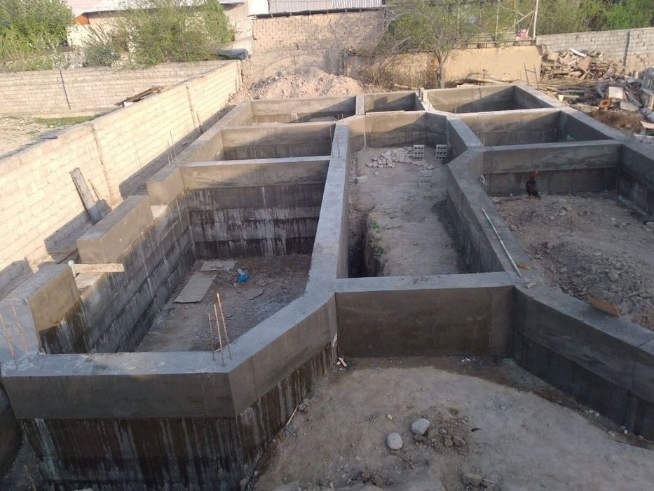 Uchastka kutaramiz. Fundamentdan Krishagacha.