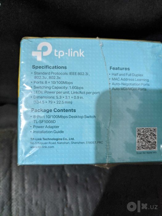Коммутатор TP-Link TL-SF1008D Switch Свич
