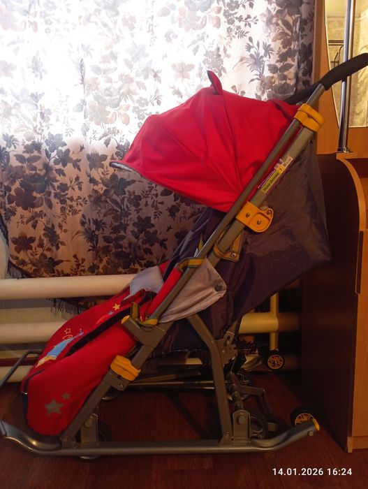 Санки коляска в хорошем состоянии