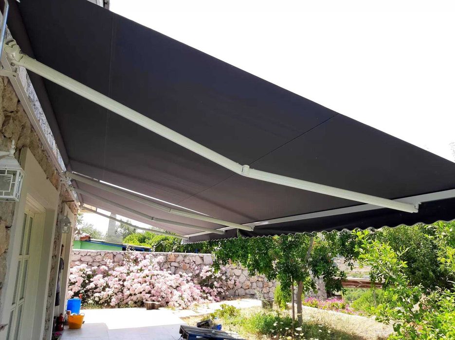 установка маркизы,маркизы с логотипом,Зонт из акрила и тента