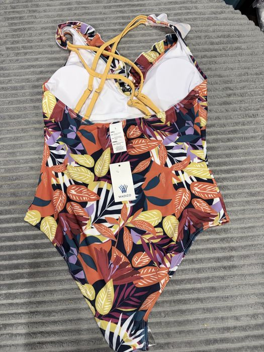 Costum de baie intreg,floral.