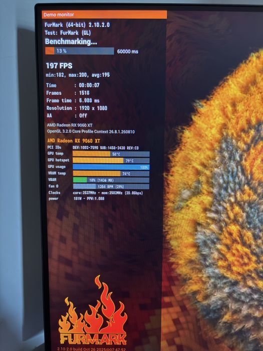 Gigabyte RX 9060 XT 8GB GDDR6 128 bit GAMING OC