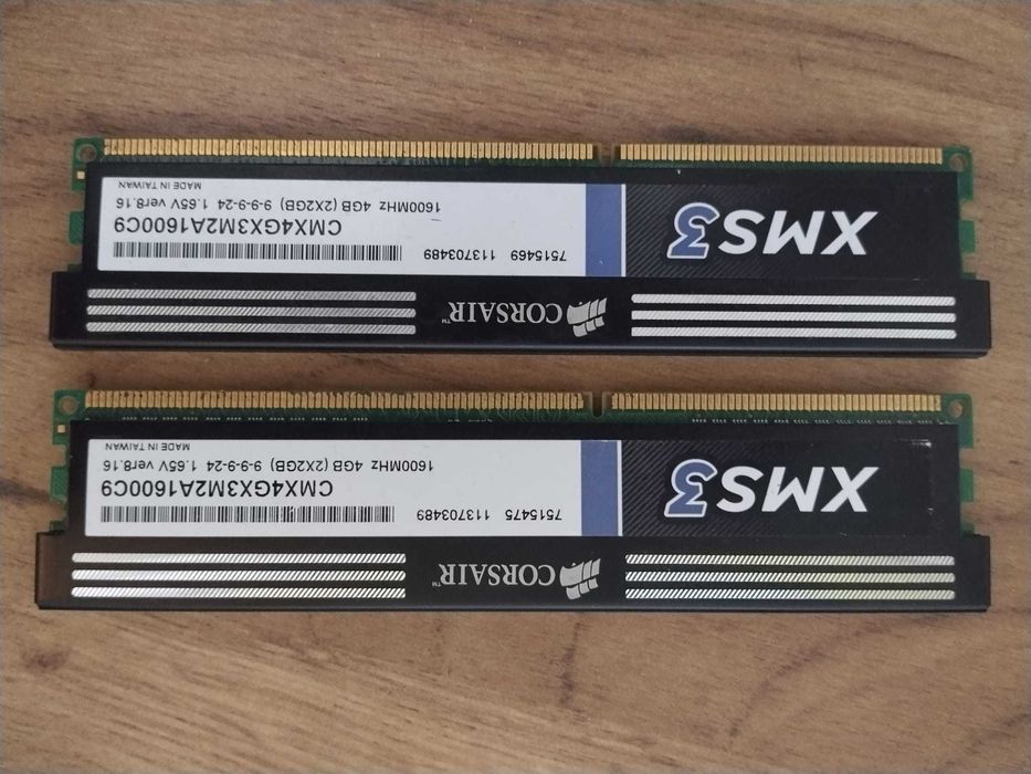 XMS3 4GB DDR3 Dual Chanel