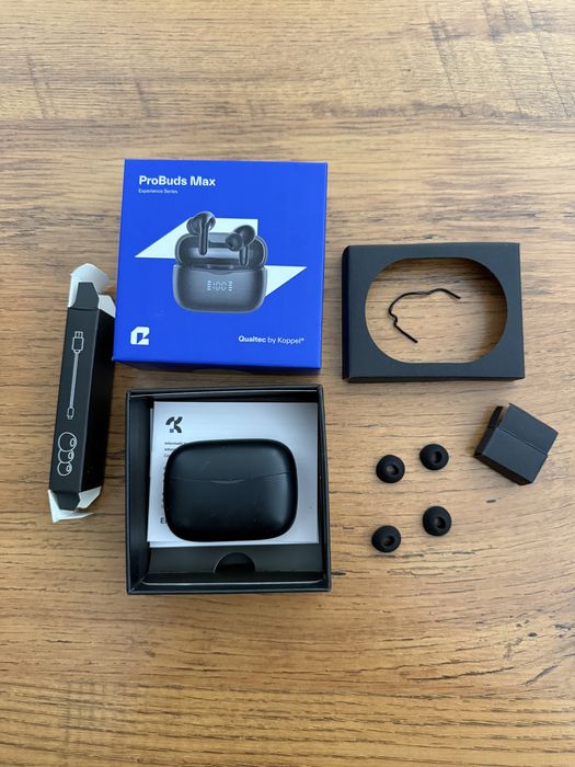 Căști Wireless Qualtec ProBuds Max – Noi, Complete, Neutilizate