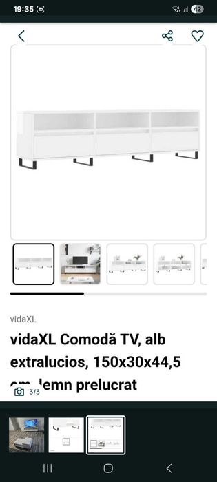 Comoda tv + măsuță de cafea