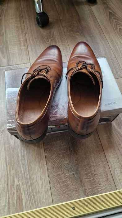 Pantofi piele maro eleganti marime 44