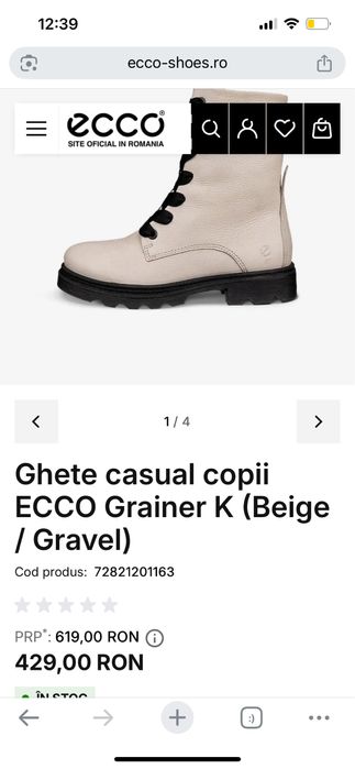 Ghete Ecco marime 30