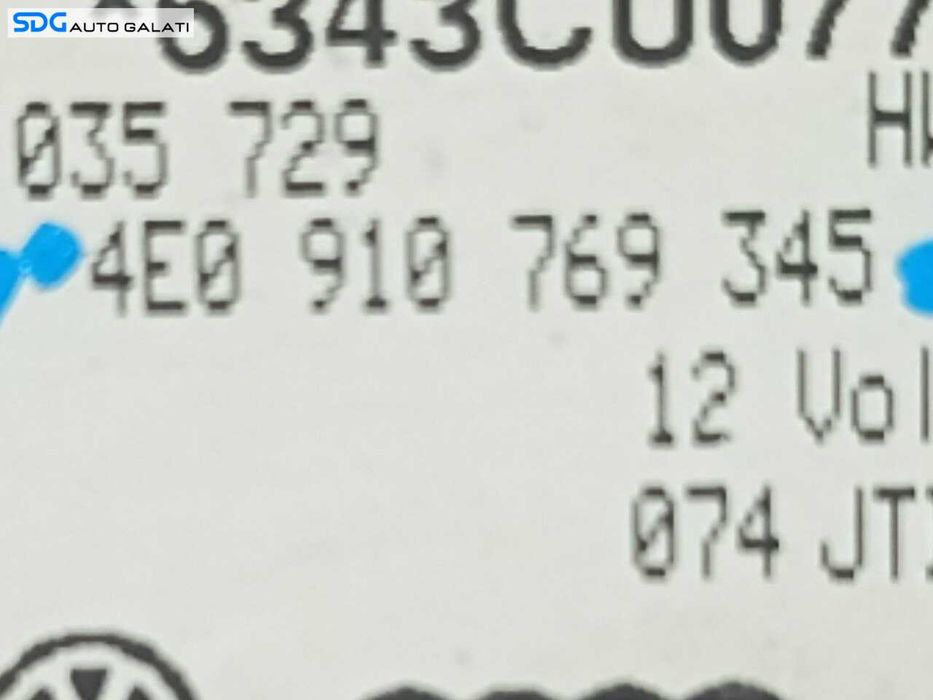 Unitate Modul Calculator Interfata MMI Audi A6 C6 4F 2004 - 2011 Cod 4E0035729, 4E0910769345 [A0801]