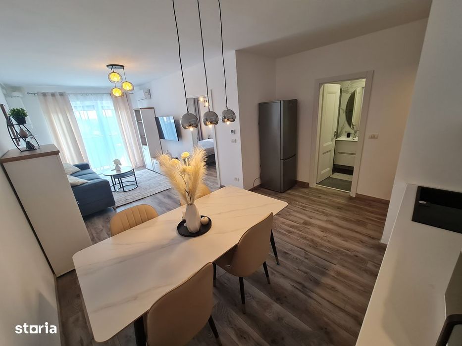 Inchiriez ap.2 camere ADORA PARK 7, NOU, Lux,Parcare, 2Smart Tv,Balcon
