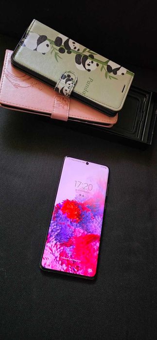 Samsung Galaxy S20+COSMIC BLACK- 8GB RAM 128GB-Неразличим от нов! Оригинален дисплей! Пълен комплект!