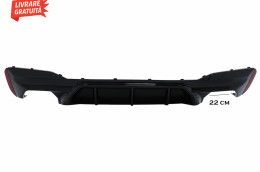 Difuzor Bara Spate BMW Seria 5 G30 G31 (2017+) M5 Design Negru Lucios