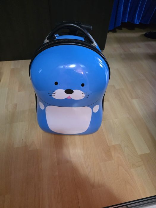 Troler copil  de culoare albastra