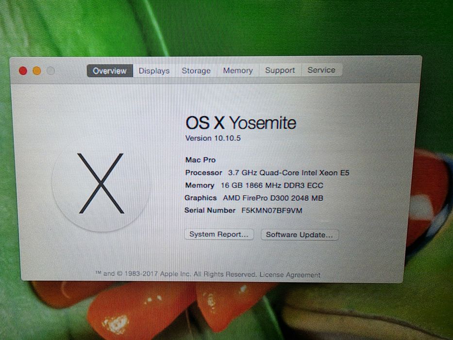 Mac Pro 2013, Intel Xeon E5