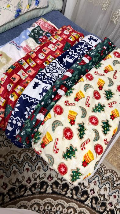 Пледы новогодний