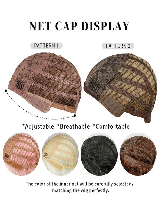 Златисто руса вълнообразна перука с бретон - 40 см