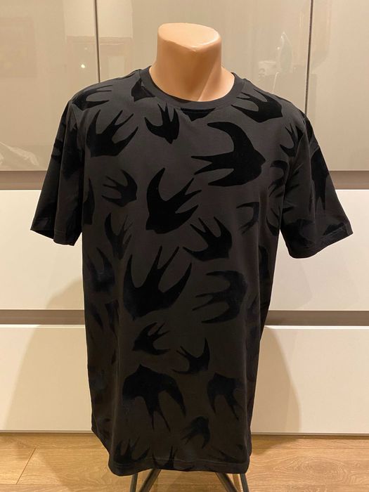 Оригинална тениска Alexander Mcqueеn, черна, размери: S и M