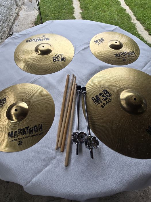 Set Complet Tobe TAMA Rockstar Deep Blue (Anii '90) + Cinele Marathon + Hardware TAMA