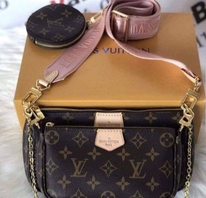 Geanta 3 în 1 Louis Vuitton/duper model, saculet, etichetă