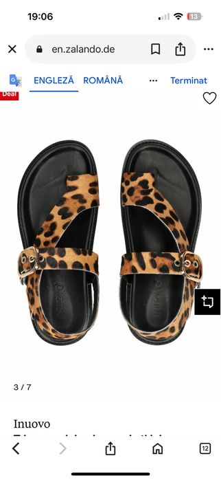 Sandale INUOVO leopard yti 40 noi