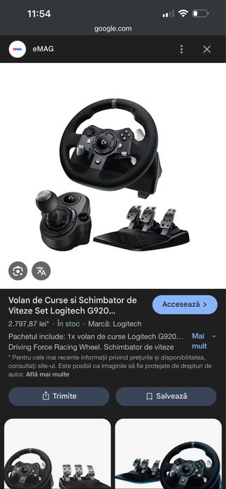 Vand volan logitech 920+schimbator