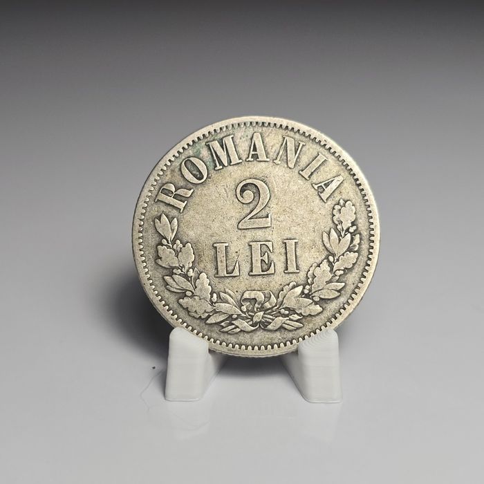 Moneda 2 lei 1876 Carol