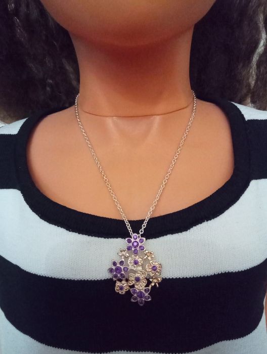 Серебряная цепочка с кулоном