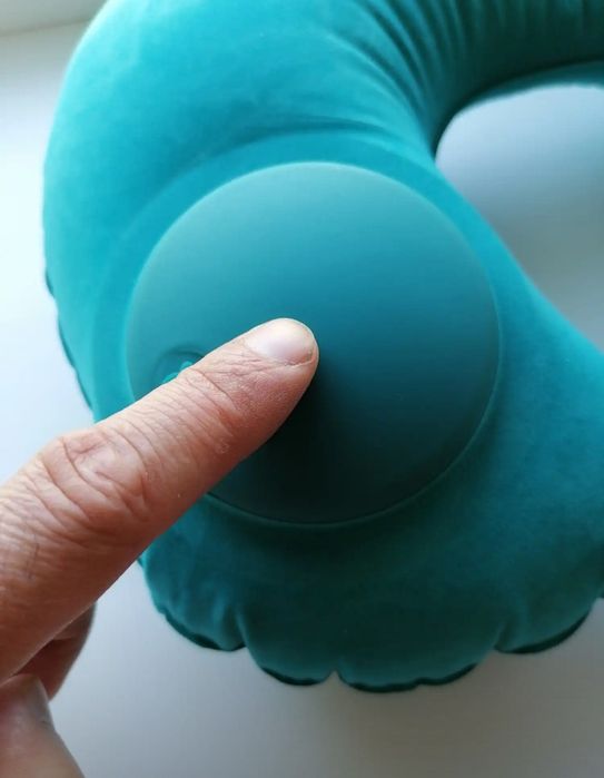 Новинка!Портативная,удобная, автоматическая надувная подушка для шеи