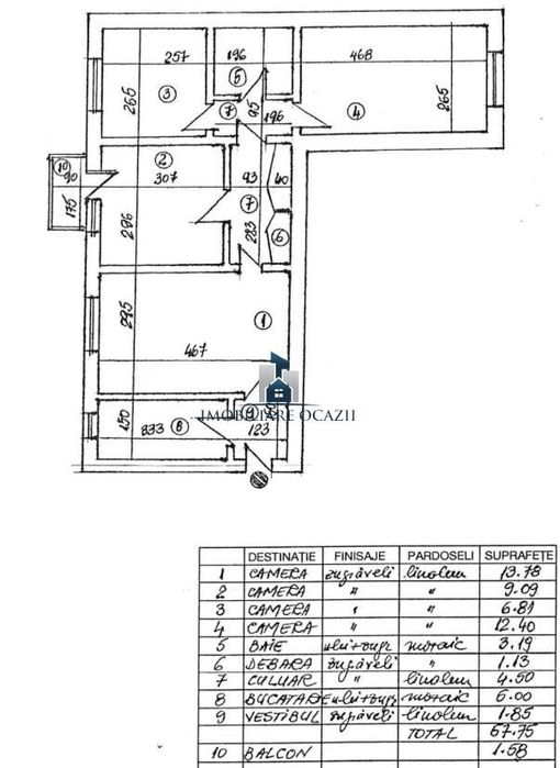 Apartament 4 camere Semidecomandat Berceni