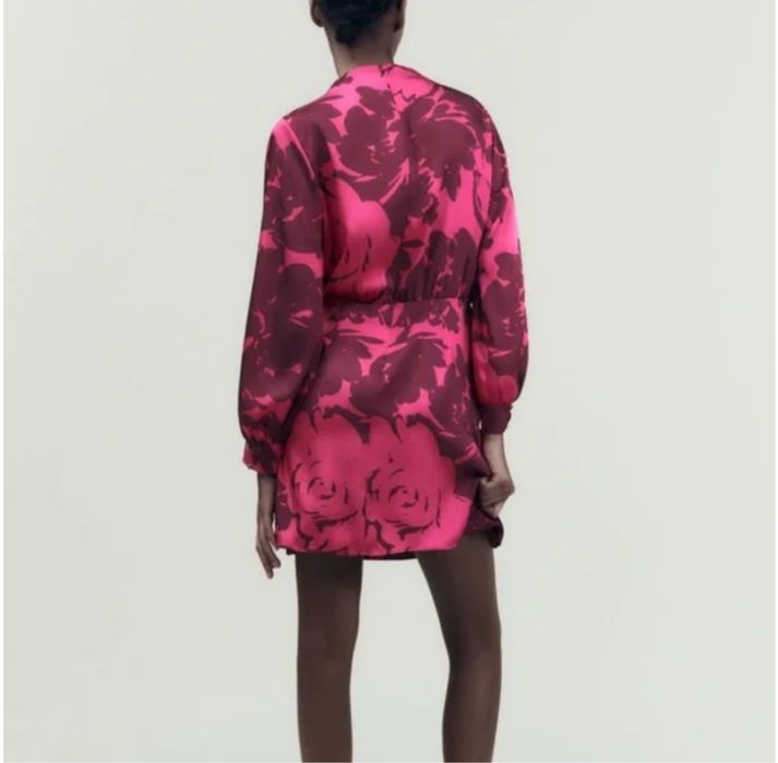 Zara Satin Mini Dress/ Зара Сатенена Мини Рокля