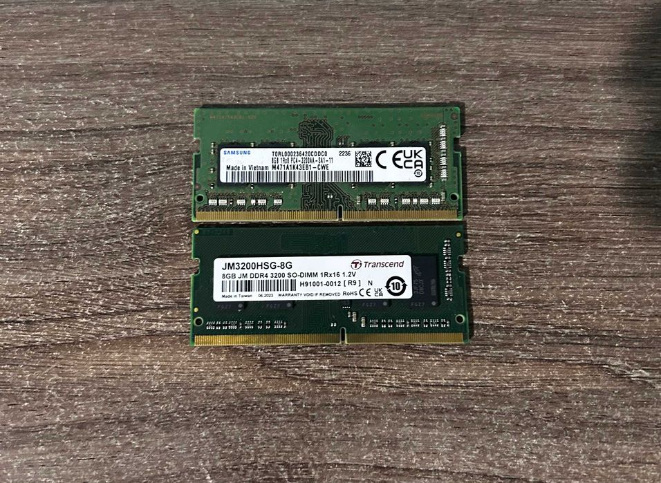16GB DDR4 3200mhz RAM за лаптоп