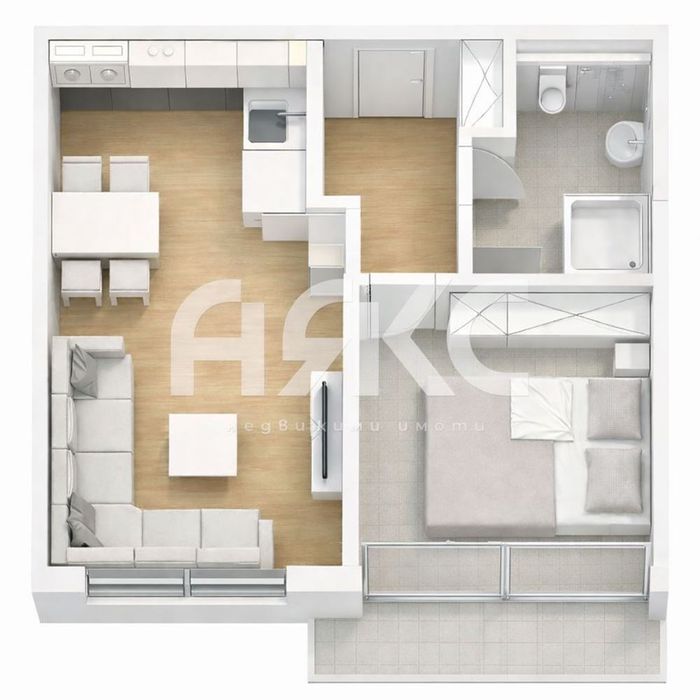 Двустаен апартамент в кв. Левски Г до  новострояща се метростанция