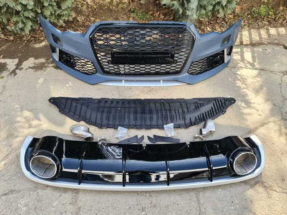Bara fata Audi A6 C7 4G  2014-2018 RS Look cu grila fagure