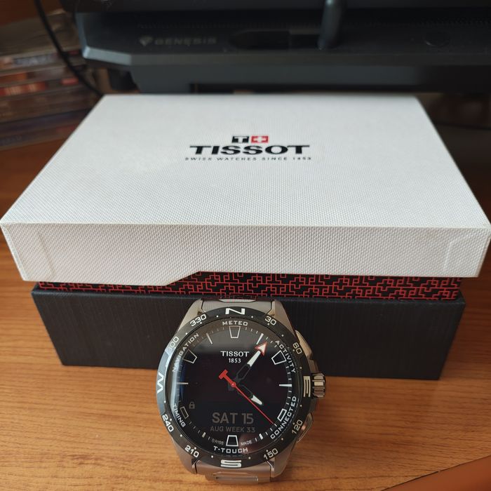 Ceas Original Elvețian Tissot Sport Connect T-Touch Connect Solar 47.5mm