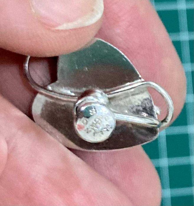 Серебряный винтажный комплект Carl Art (США, 1940–50), серьги и брошь