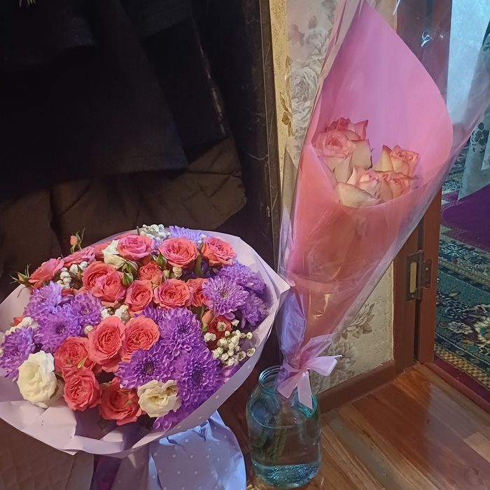 Б у букеты свежие