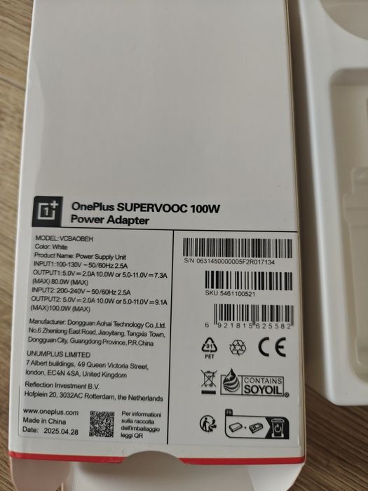 Incarcator original OnePlus, Realme, Oppo 100W 80W 65W, SuperVooc