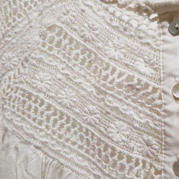 Bluza bumbac cu dantela,  44