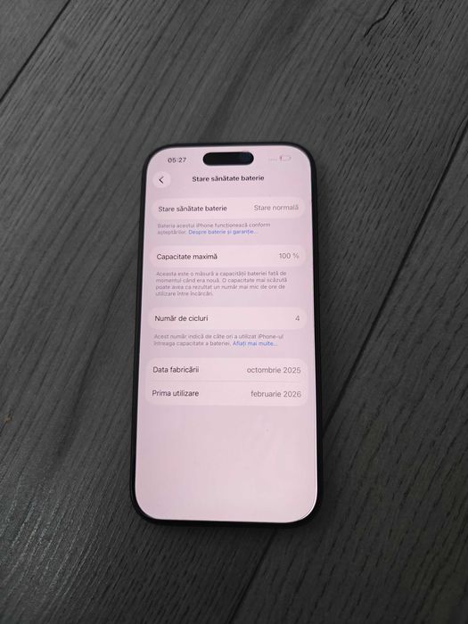 iPhone 17 512GB ca nou 4 cicluri 100% baterie