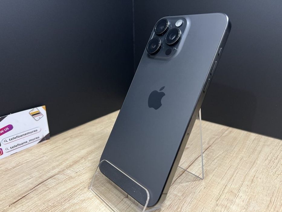 Iphone 15 Pro Max 512Gb Black Titanium Second-Hand 3 ani garanție, Tel